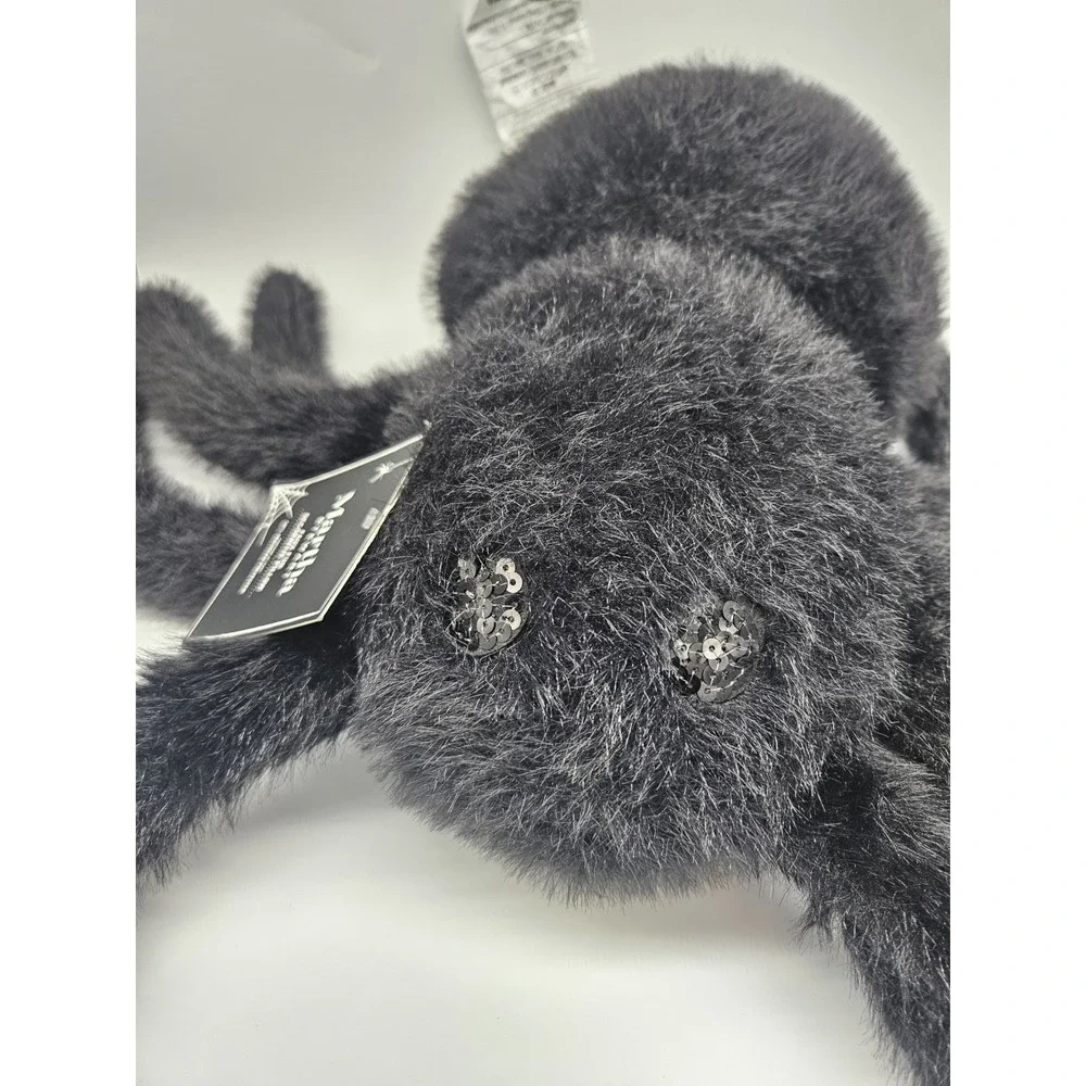 MARTHA STEWART Faux Fur Spider Black HALLOWEEN Pillow NWT